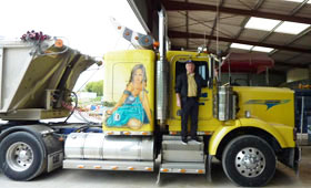 camion peint