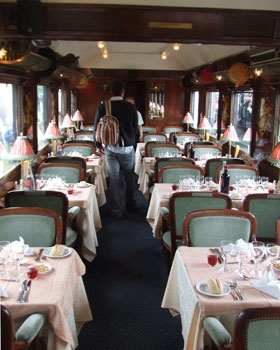 intérieur wagon resto